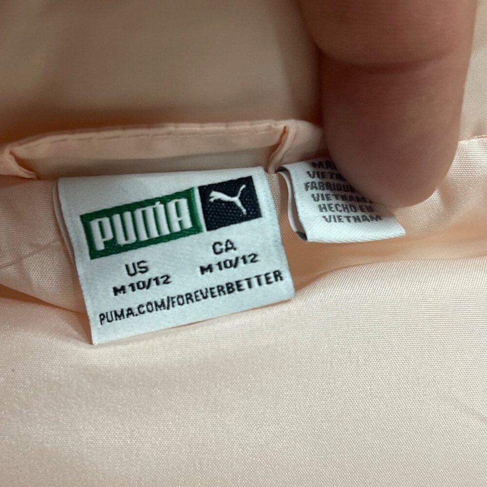 Puma Youth Puffer Vest & Leggings Set Beige & Black Polyester - Picture 10 of 10